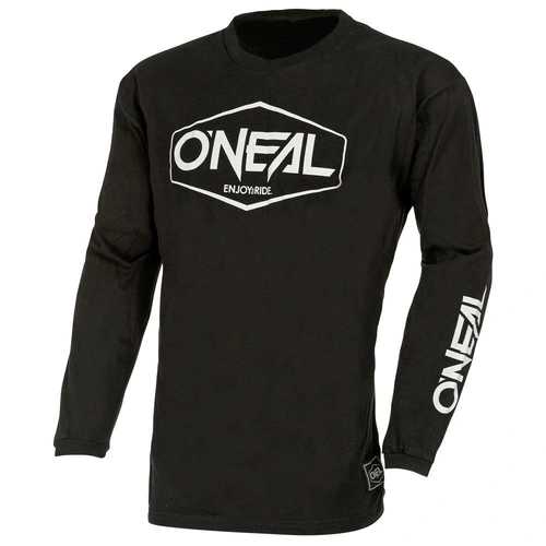 Oneal Element Cotton Hexx Jersey - Black/White - S - SKU:ONE03S002