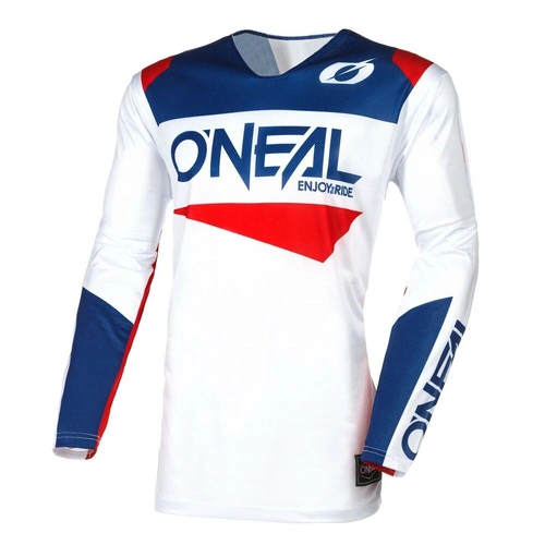 Oneal 2025 Hardwear Air Slam Jersey - White/Blue/Red