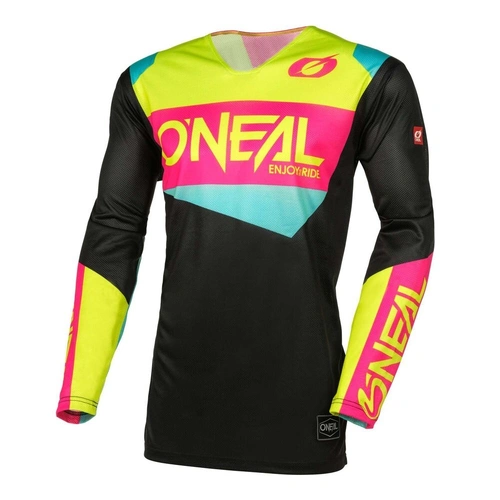 Oneal 2025 Hardwear Air Slam Jersey - Black/Neon Yellow/Pink