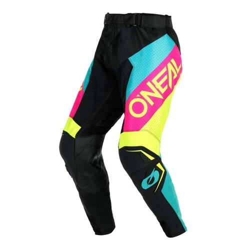 Oneal 2025 Hardwear Air Slam Pants - Black/Neon Yellow/Pink - 28 - SKU:ONH0232128