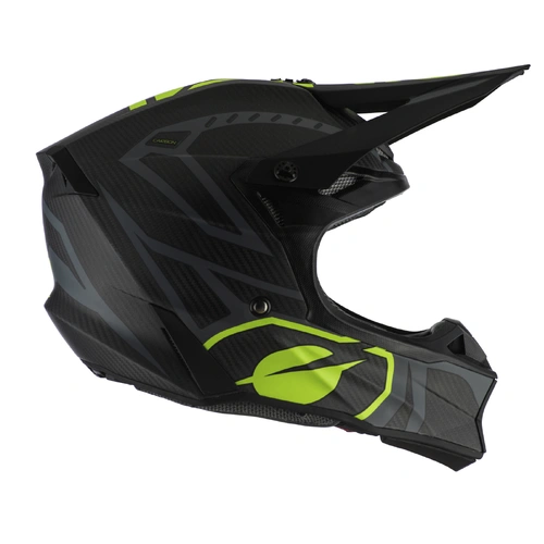 Oneal 10 Series Race Carbon Ipex Black and Yellow Helmet - SKU:ONLT0650205