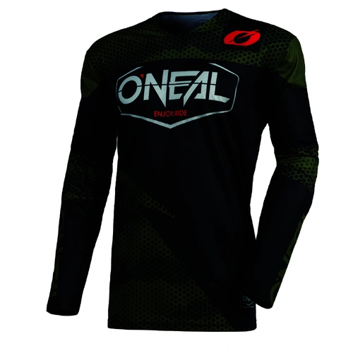 Oneal Mayhem Covert Black Green Jersey - SKU:ONM002403