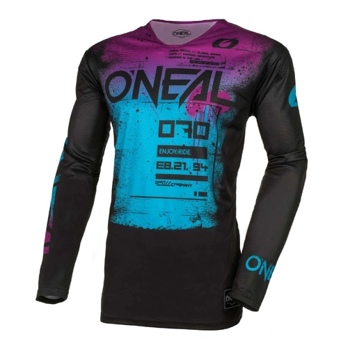 Oneal 2025 Mayhem Scarz Jersey - Black/Blue - L - SKU:ONM005234