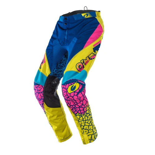 Oneal Mayhem Crackle 91 Yellow Blue Pink Pants - SKU:ONM010336
