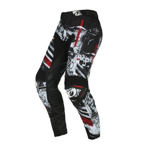 Oneal 2022 Mayhem Scarz V.22 Black White Pants - SKU:ONM021234