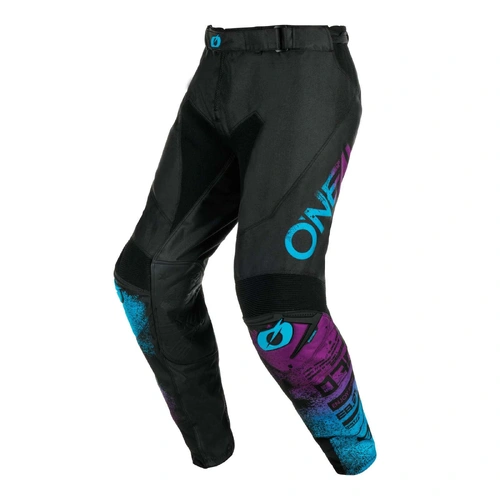 Oneal 2025 Mayhem Scarz Pants - Black/Blue - 28 - SKU:ONM0232328
