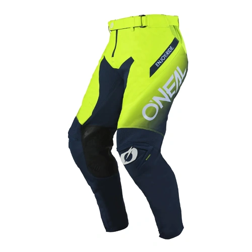 Oneal 2026 Mayhem Hexx V.26 MX Pants - Blue/Neon Yellow - 34 - SKU:ONM0240334