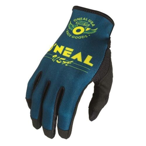 Oneal 2023 Mayhem Bullet Blue Yellow Gloves - Unisex - Medium - Adult - Blue/Yellow - SKU:ONM030329