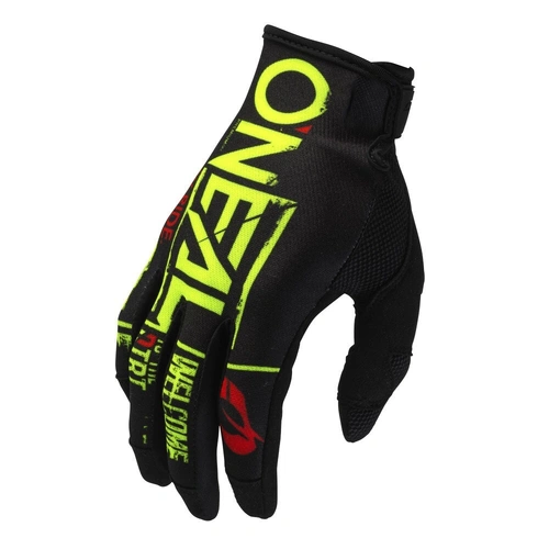 Oneal 2025 Mayhem Attack Gloves - Black/Neon Yellow