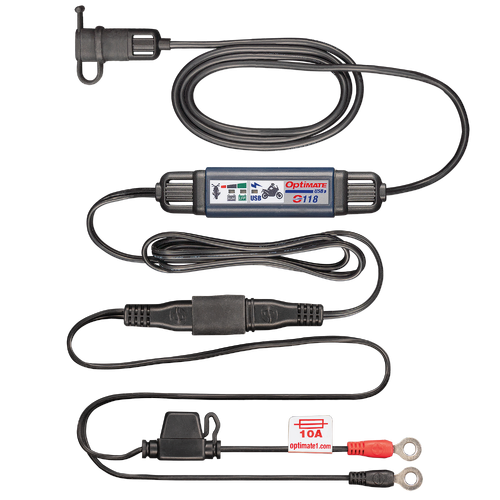 OptiMate Smart In-Line 3300mA Usb-C Charger Kit/Monitor [SAE]