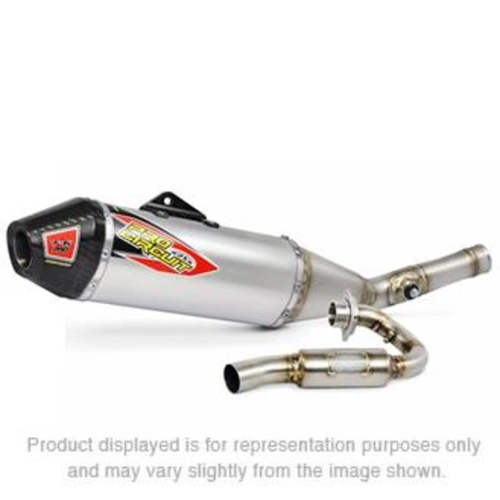 Pro Circuit T6 Pro System for Kawasaki KX250F '09-16 (Carbon End Cap, Stainless Tubing With Titanium Silencer)
