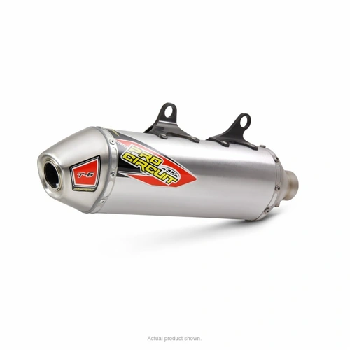 Pro Circuit T6 Silencer for Husqvara FE250-501, KTM 250-500 EXC-F/EC  '20-23 (Removable Spark Arrestor)