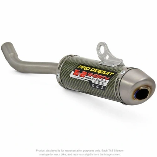 Pro Circuit Ti-2 Shorty Silencer for Yamaha YZ250 '03-26 (Carbon/Kevlar/Titanium