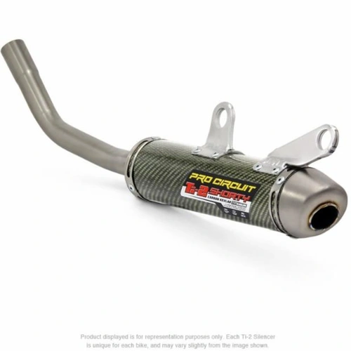 Pro Circuit Ti-2 Shorty Silencer for KTM 250SX & Husqvarna TC250 '19-22, GasGas MC250 '21-23 (Carbon/Kevlar/Titanium)