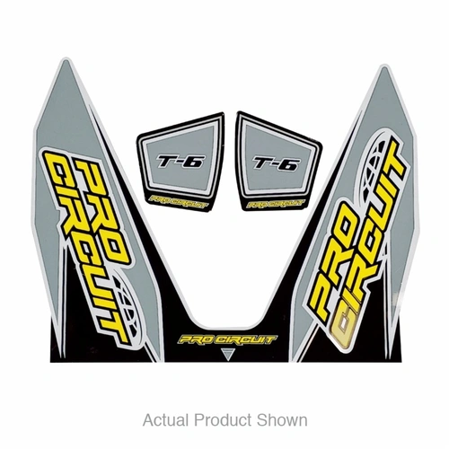 Pro Circuit T6 Decal for Suzuki RMZ, Kawasaki KXF, KTM SXF - Grey