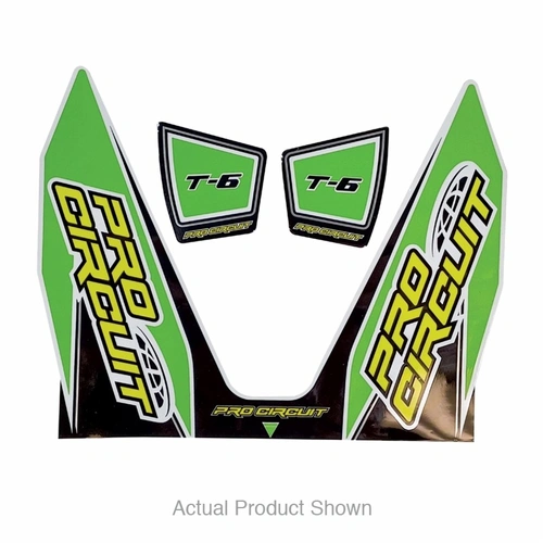 Pro Circuit T6 Decal for Suzuki RMZ, Kawasaki KXF, KTM SXF - Green
