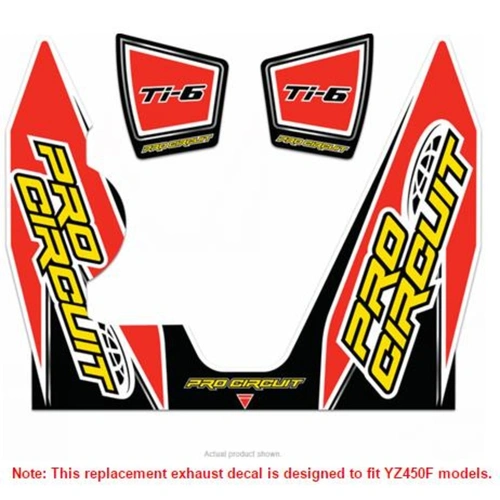 Pro Circuit Sticker for T-4 Silencer