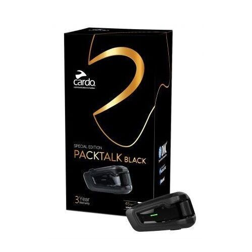 Cardo Packtalk Black Limited Edition with 45mm JBL - SKU:PTB00040
