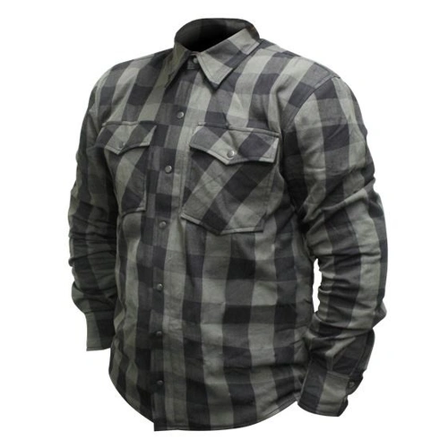 Rjays Regiment Flannel Shirt - Grey/Black