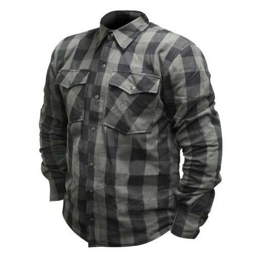 Rjays Regiment Flannel Shirt - Grey/Black - XL - SKU:RJFL001GYBK6