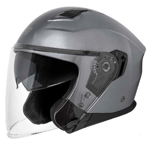 Rjays Navona III Grey Helmet - Unisex - Medium - Adult - Grey - SKU:RJH100GY4