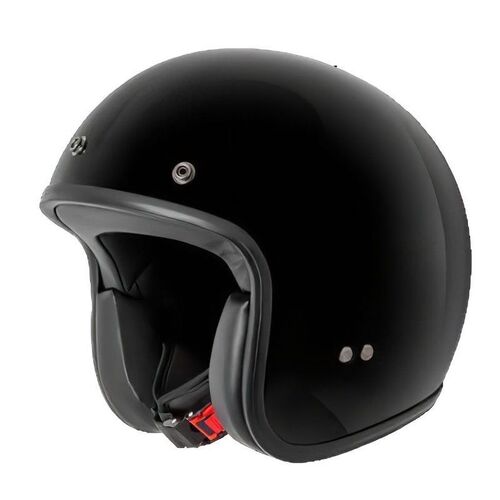 Rjays Trophy Black Helmet With Studs - Unisex - Medium - Adult - Black - SKU:RJH101BK4