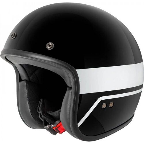 Rjays Trophy Black White Helmet With Studs