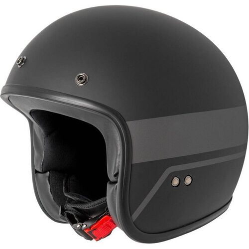 Rjays Trophy Matte Shadow Black Helmet With Studs - Unisex - Medium - Adult - Shadow Black - SKU:RJH101SBK4