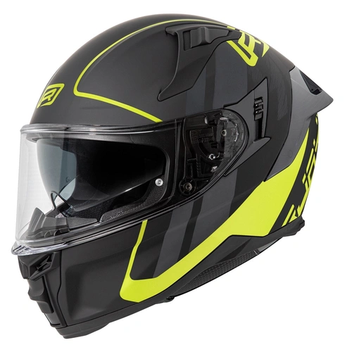 Rjays Dominator III Sprint Helmet - Matte Black/Neon Yellow