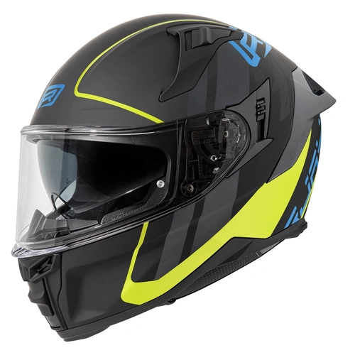 Rjays Dominator III Sprint Helmet - Matte Black/Blue/Yellow