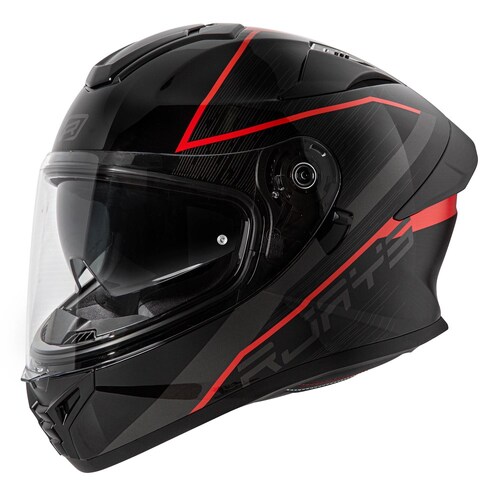 Rjays Apex IV Raker Helmet - Black/Grey/Red - XS - SKU:RJH104RBKGRD2