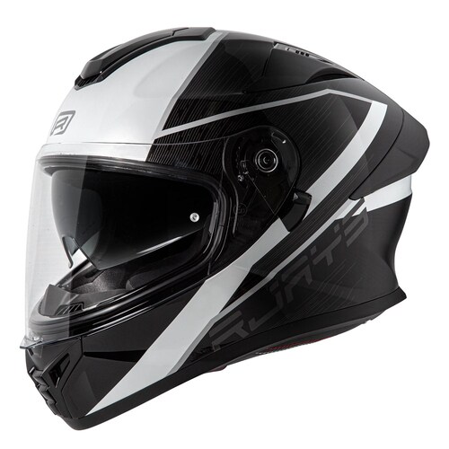 Rjays Apex IV Raker Helmet - Black/White - XS - SKU:RJH104RBKWH2