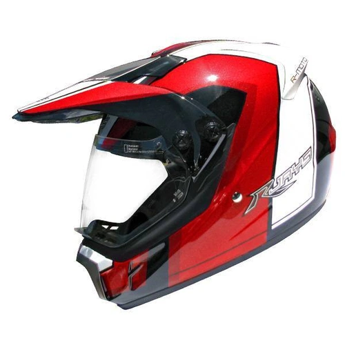 Rjays Dakar Graphic Red White Black Helmet - Red/White/Black