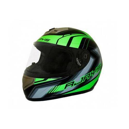Rjays Apex II Graphic Matte Black Green Helmet - SKU:RJH84MBGR4