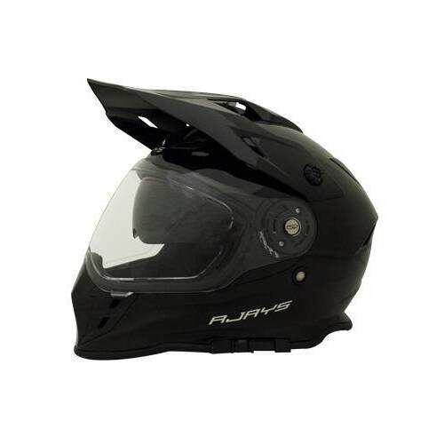 Rjays Dakar II Gloss Black Helmet - Unisex - X-Small - Adult - Black - SKU:RJH86GB2