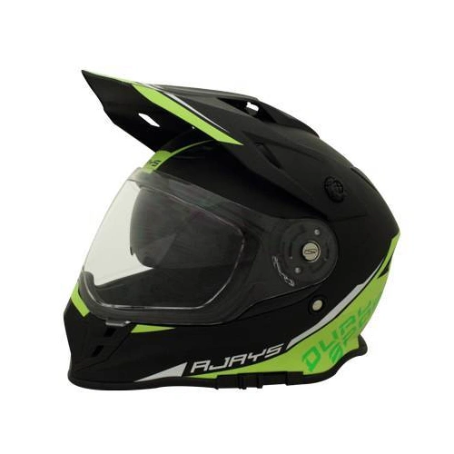 Rjays Dakar II Helmet - Matte Black/Hi Viz