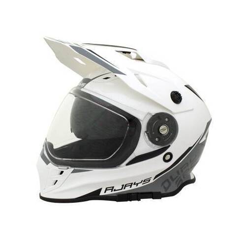 Rjays Dakar II Helmet - Gloss White/Grey - XS - SKU:RJH86WHGY2