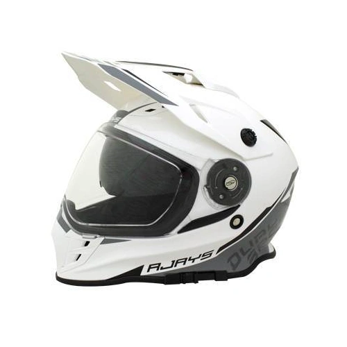 Rjays Dakar II Helmet - Gloss White/Grey