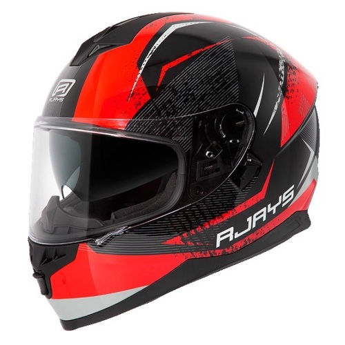 Rjays Dominator II Strike Matte Black Red Helmet - Unisex - Medium - Adult - Black/Red - SKU:RJH95MBKRD4