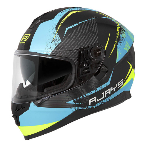 Rjays Dominator II Strike Matte Blue Yellow Helmet - Unisex - X-Small - Adult - Blue/Yellow - SKU:RJH95MBUYE2