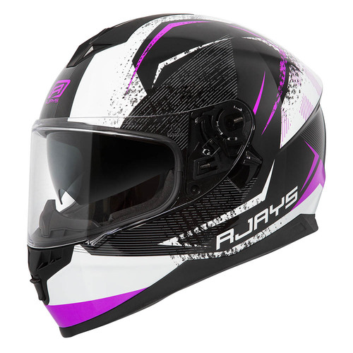 Rjays Dominator II Strike White Pink Helmet - Unisex - X-Small - Adult - White/Pink - SKU:RJH95WHPK2