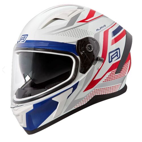 Rjays Apex III Ignite White Blue Helmet - Unisex - X-Small - Adult - White/Blue - SKU:RJH96IMHBU2