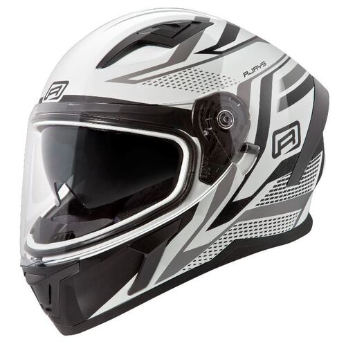 Rjays Apex III Ignite White Black Helmet - Unisex - X-Large - Adult - White/Black - SKU:RJH96IWHBK6