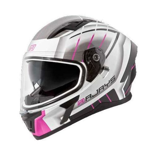 Rjays Apex III Switch White Grey Pink Helmet - Women Specific - Small - Adult - White/Grey/Pink - SKU:RJH96SWP3