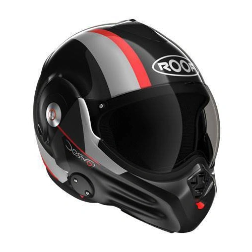 Roof Desmo Ram Helmet - Black/Red/Silver