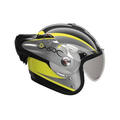 Roof Desmo Fluro Black Fluro Yellow Helmet