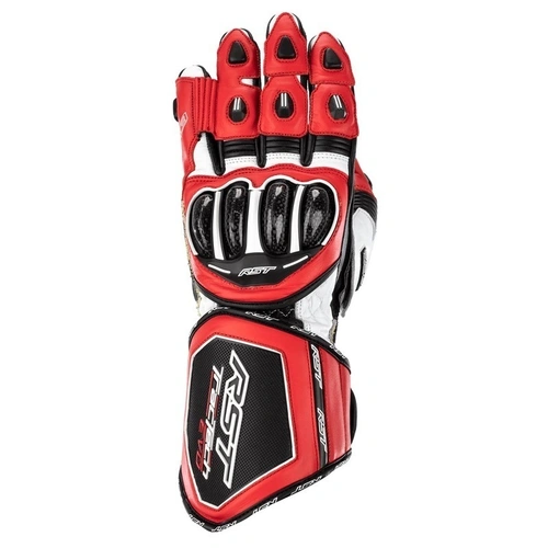 RST Tractech Evo-4 CE Race Glove - Fluro Red - L - SKU:RSGS266633060