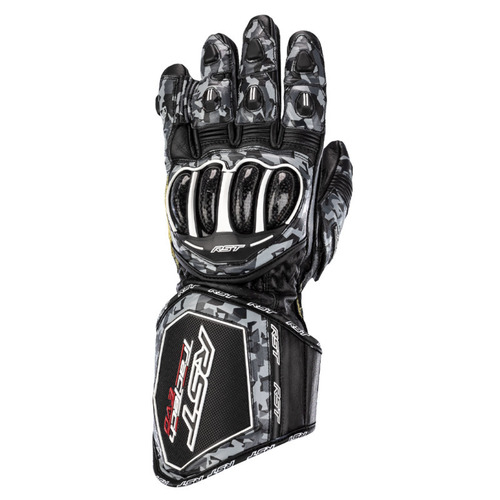 RST Tractech Evo-4 CE Race Glove - Black/Camo - M - SKU:RSGS266692058