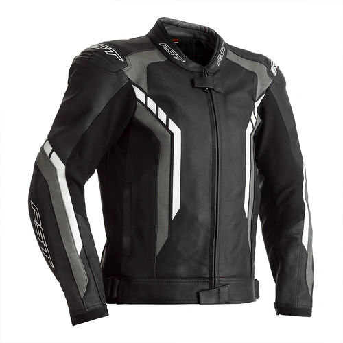 RST Axis CE Sport Leather Jacket - Black/Gunmetal