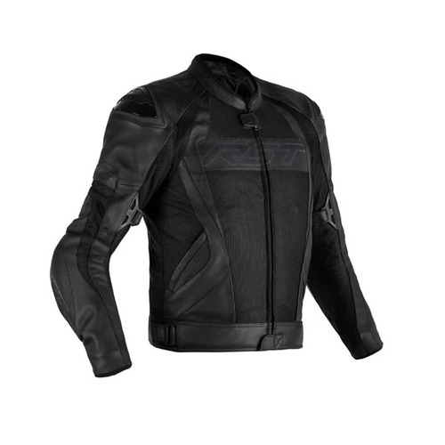 RST Tractech Evo 4 Leather Vented Jacket - Black - 50 - SKU:RSJL252610150